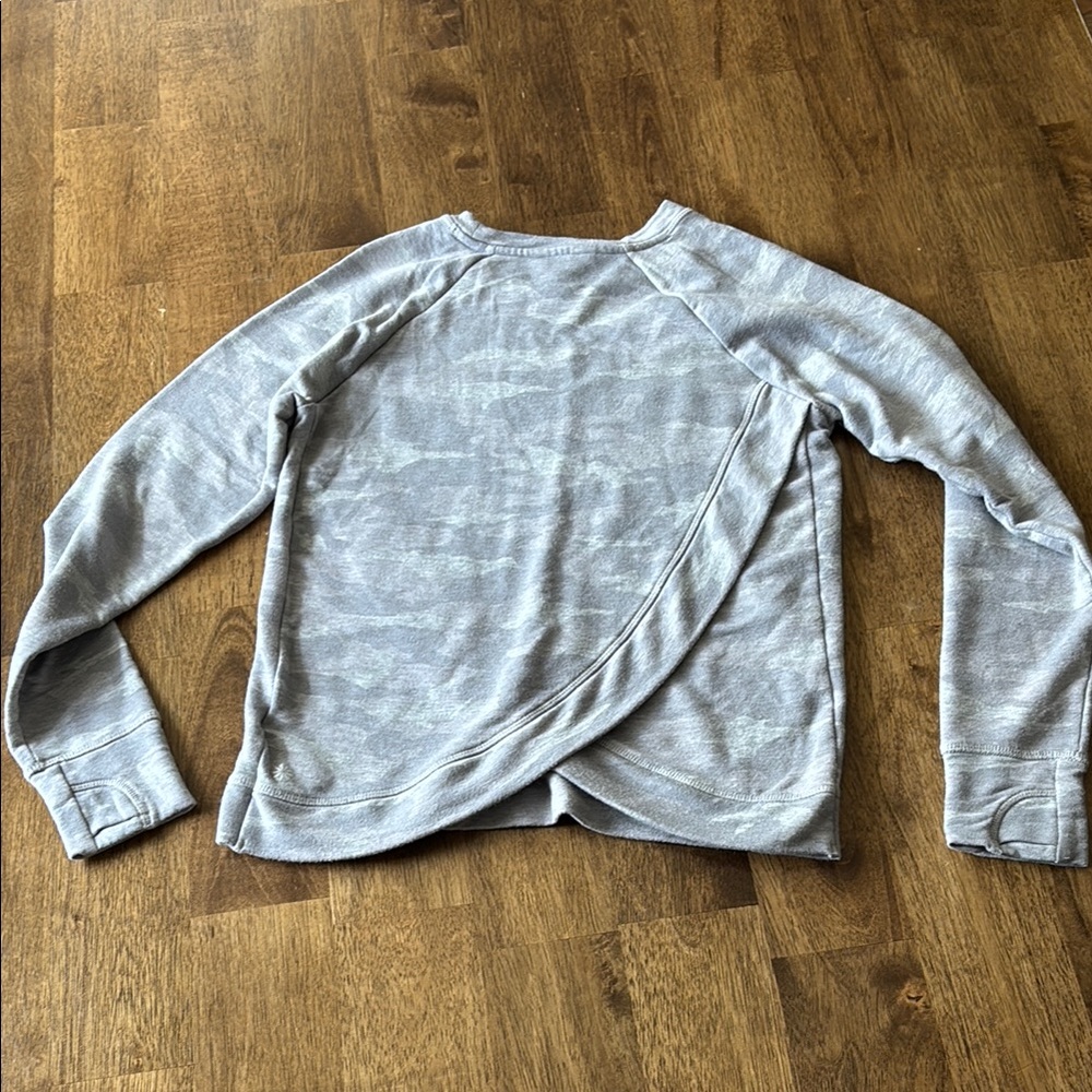 Camo athleta girl cross back sweatshirt